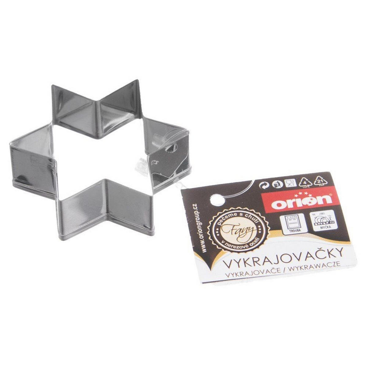 AUSSTECHFORM Stern 4,6 cm Silber - Silberfarben, Metall (4/1.5/4.6cm) - Orion 