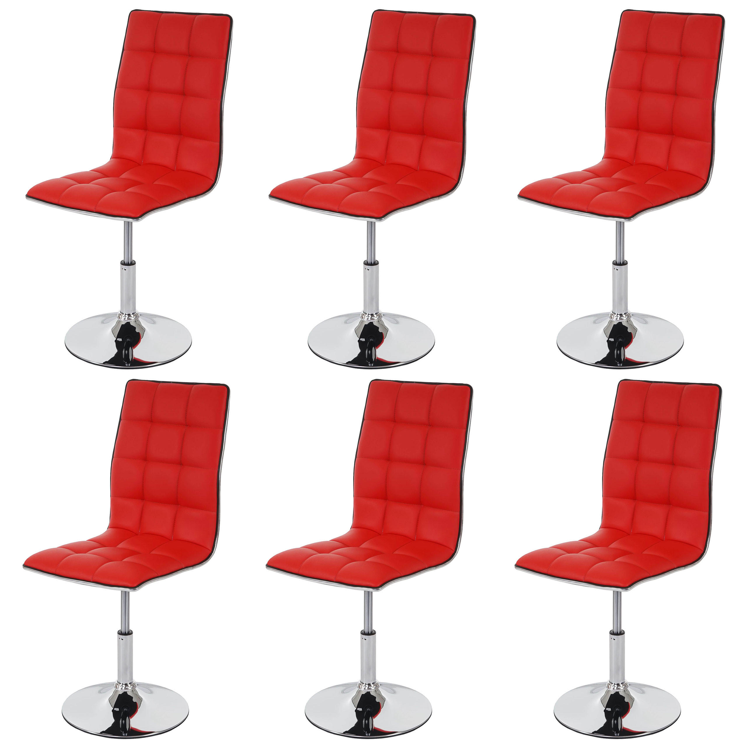 Chefgastro Esszimmerstuhl Rot 43x103x54 cm
