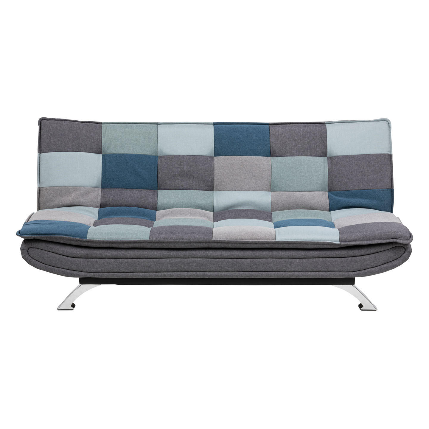 SCHLAFSOFA Patchwork mehrfarbig - Schwarz, Holzwerkstoff (194/91/98cm) - ebuy24