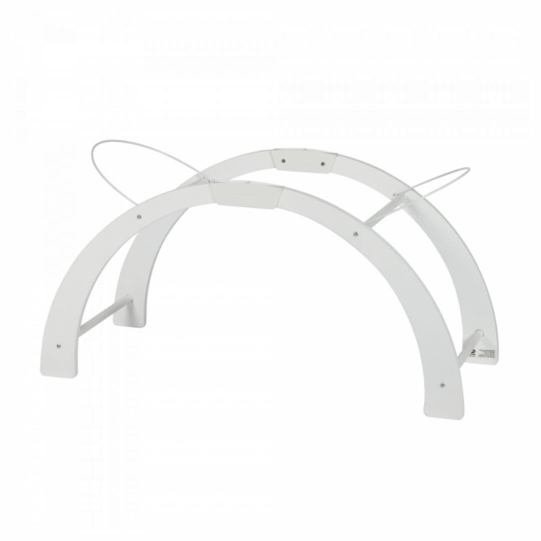 TRAGEKORBGESTELL Weiß - Weiß, Holz (42/45/89cm) - Shnuggle