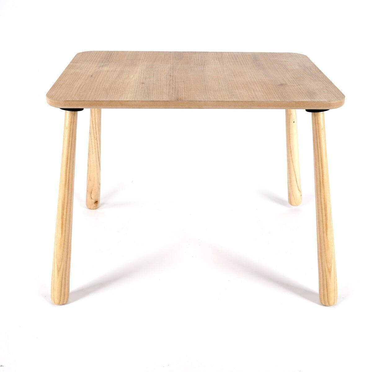 KINDERTISCH mit massivholzbeinen 60/45/48 cm - Eichefarben, Holzwerkstoff (60/48/46cm) - Calicosy