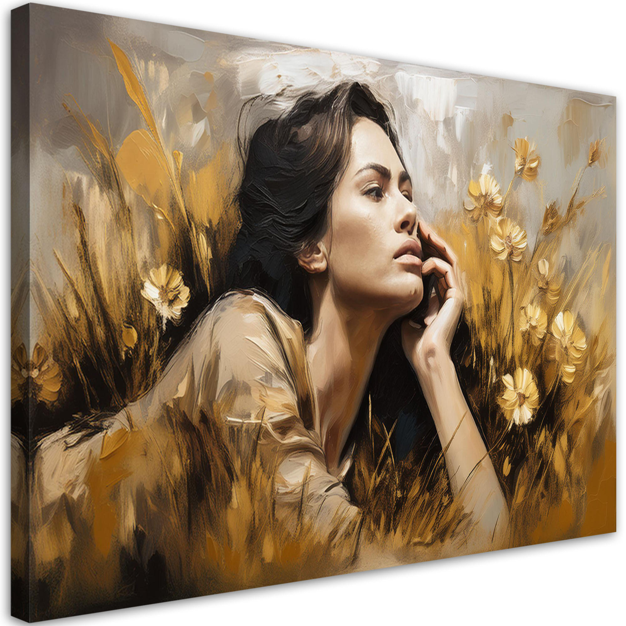 Feeby Wandbild Gold 60x40 cm