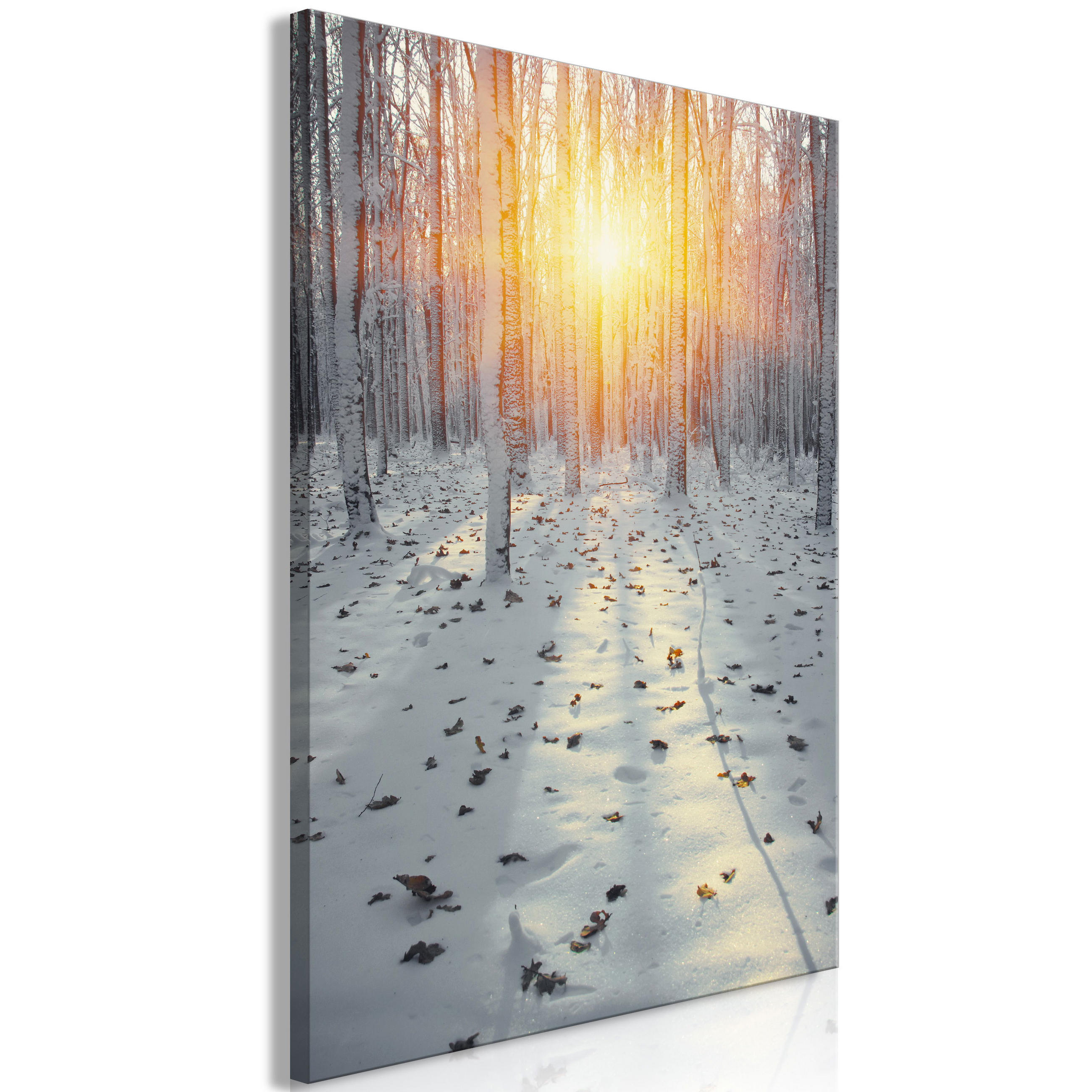 KUNSTDRUCK Grau 60/90 cm - Orange/Grau, Textil (60/90cm) - KUNSTLOFT