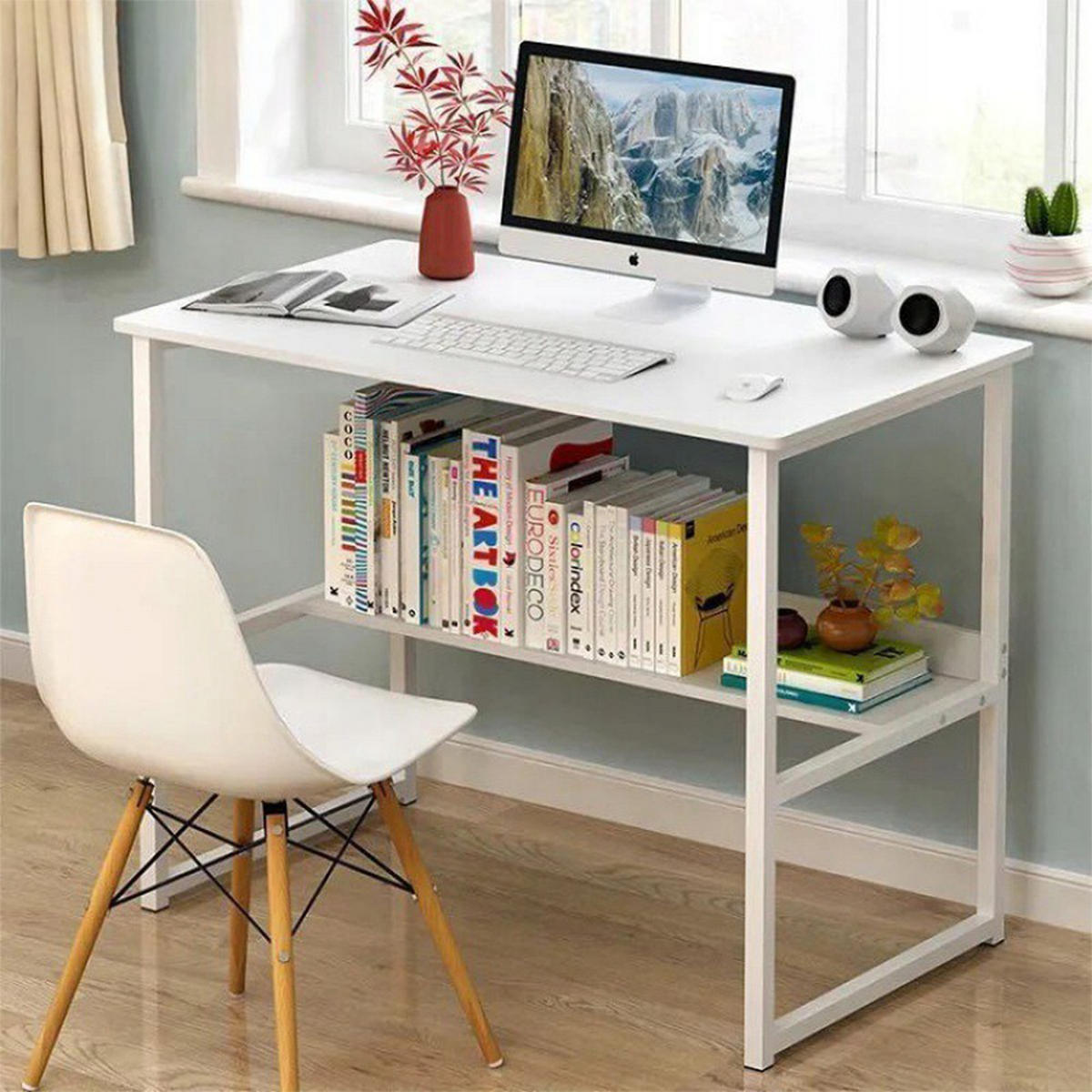 COMPUTERTISCH, weiß 100/45/73 cm - Weiß, Holzwerkstoff (45/100/73cm)