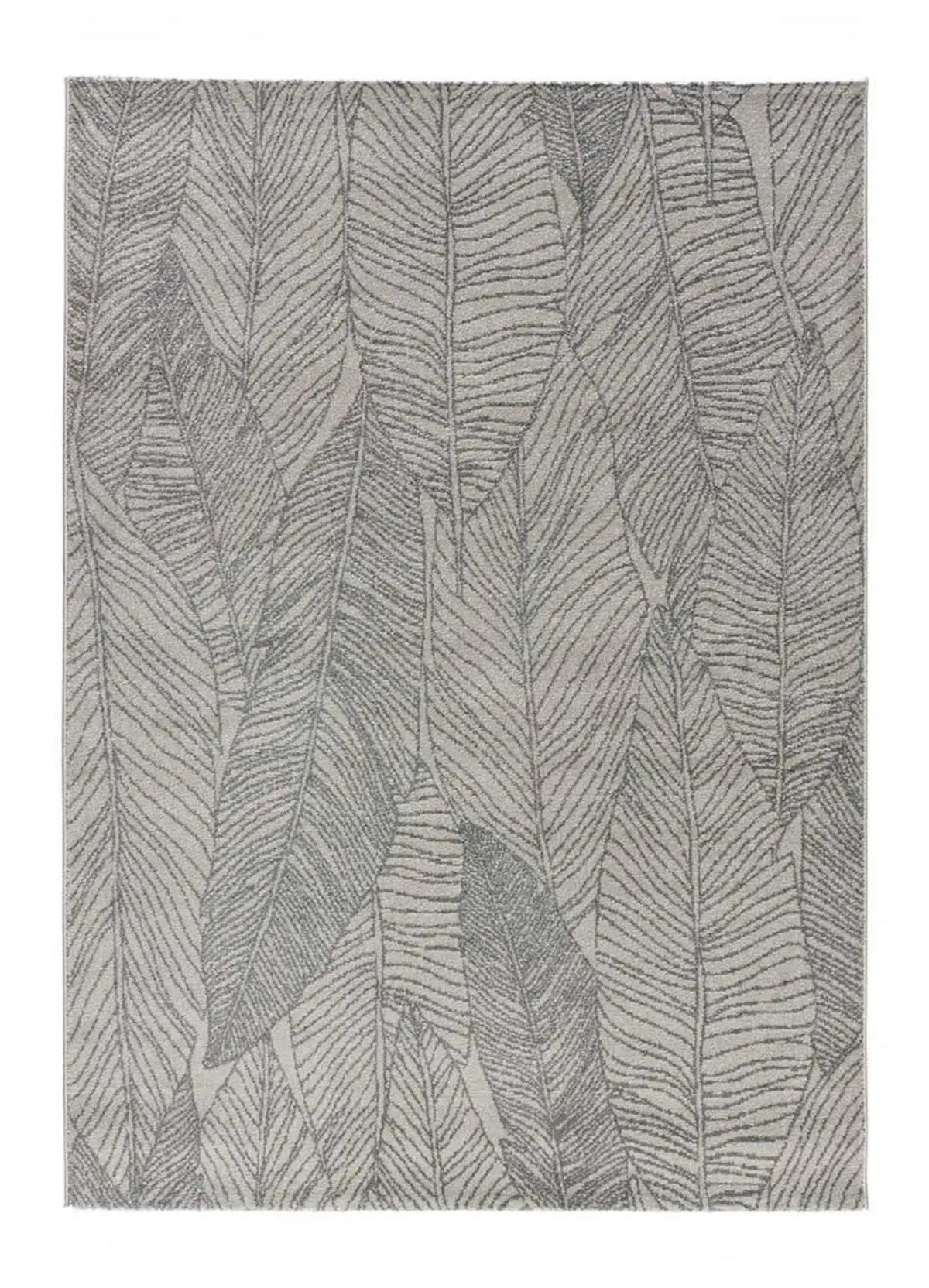 WEBTEPPICH Grau Hojas Sunset 160/230 cm - Grau, Naturmaterialien/Textil (160/230cm) - Atticgo