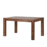 ESSTISCH - Sheesham massiv - gewachst - Sheeshamfarben, Holz (90/140/76cm) - home24