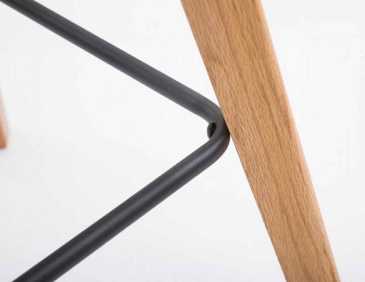BARHOCKER 2 Stoff Grün - Eukalyptusholzfarben/Grün, Holz/Textil (48/112/56cm) - CLP