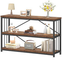 KONSOLENTISCH Metall Holz Industrial Design 140 x 34 x 74 cm - Wildeiche, Holzwerkstoff/Metall (34/140/74cm) - Quality Elegance