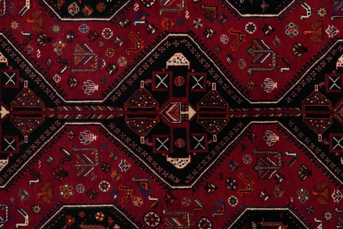 ORIENTTEPPICH handgeknüpft Gashgai Rot 268/177 cm Schurwolle - Rot, Textil (177/268cm) - Looma