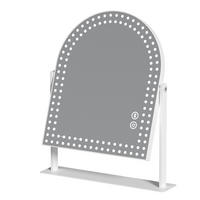 SCHMINKSPIEGEL mit Beleuchtung und Bluetooth Weiß 25/30 cm - Weiß, Metall (25/30/3cm) - VANITII