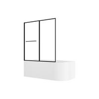 DUSCHBADEWANNE - 1 -Sitzer - Acryl - weiß - ANIKA - Weiß, Kunststoff (170/58/75cm) - Vente-Unique