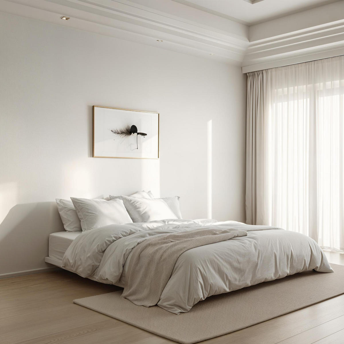 BETTDECKE LUXURY BEDDING, Baumwolle - Weiß, Textil (135/200cm) - WOODEK