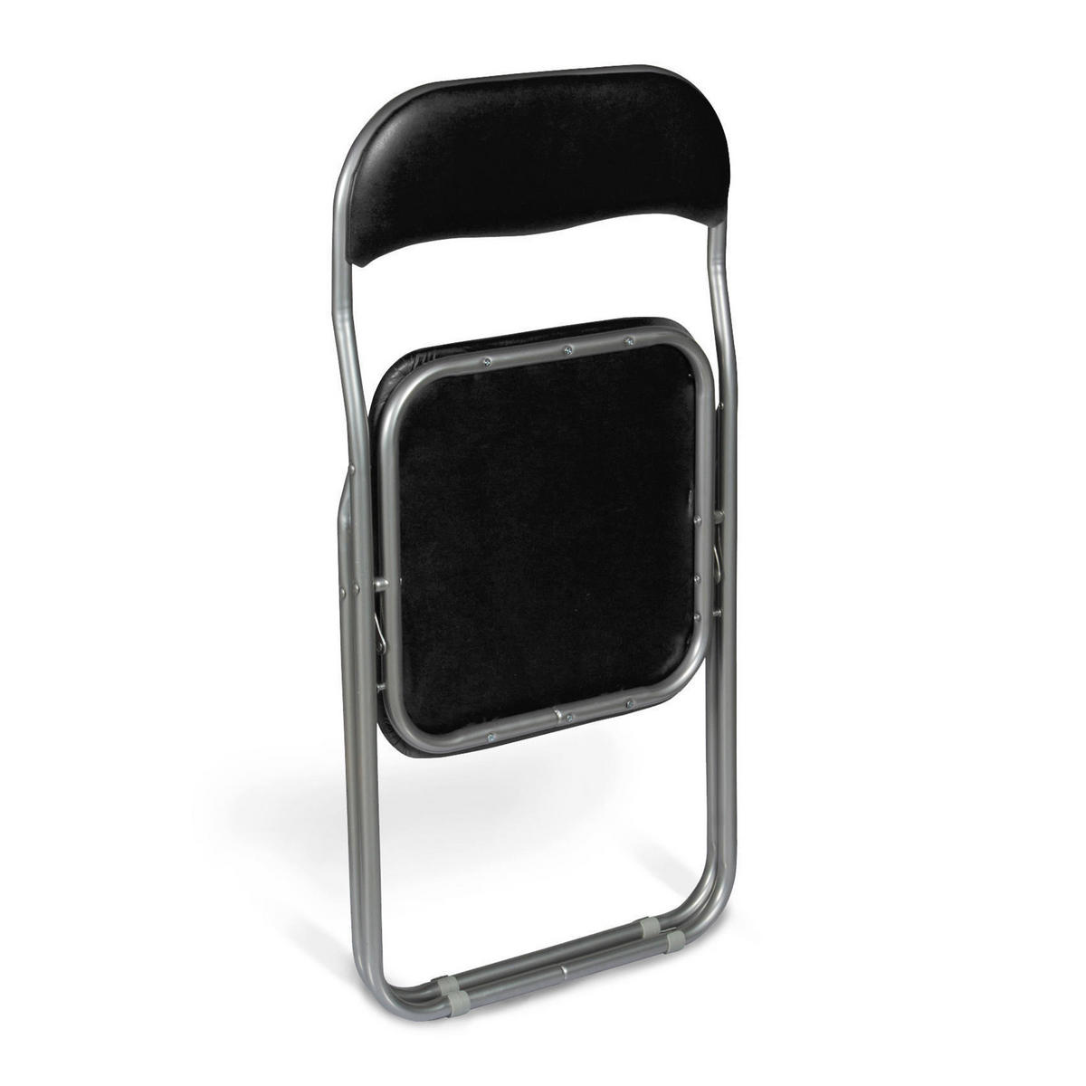 KLAPPSTUHL 2er Set in Metall Schwarz 47x43h79.5 - Grau, Metall (43/79.5/47cm) - DMORA