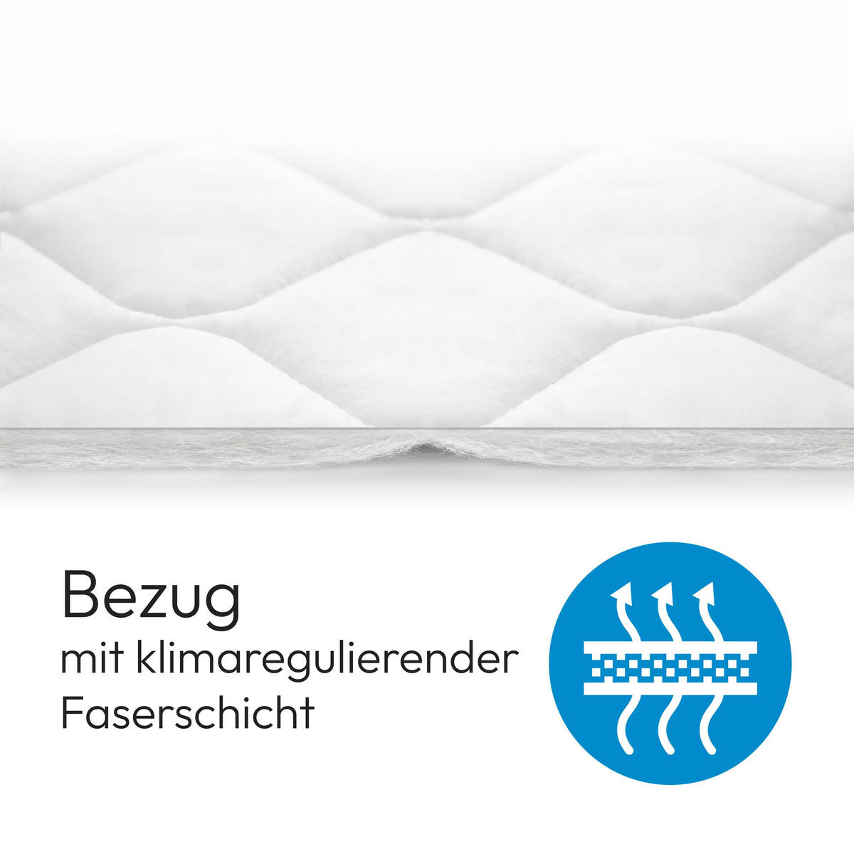 TASCHENFEDERNKERNMATRATZE Mediro Core 26 cm, Hoch-Elastischer-Schaum, H2/H3, 120x200 - Weiß, Kunststoff (120/200cm) - Beautysofa
