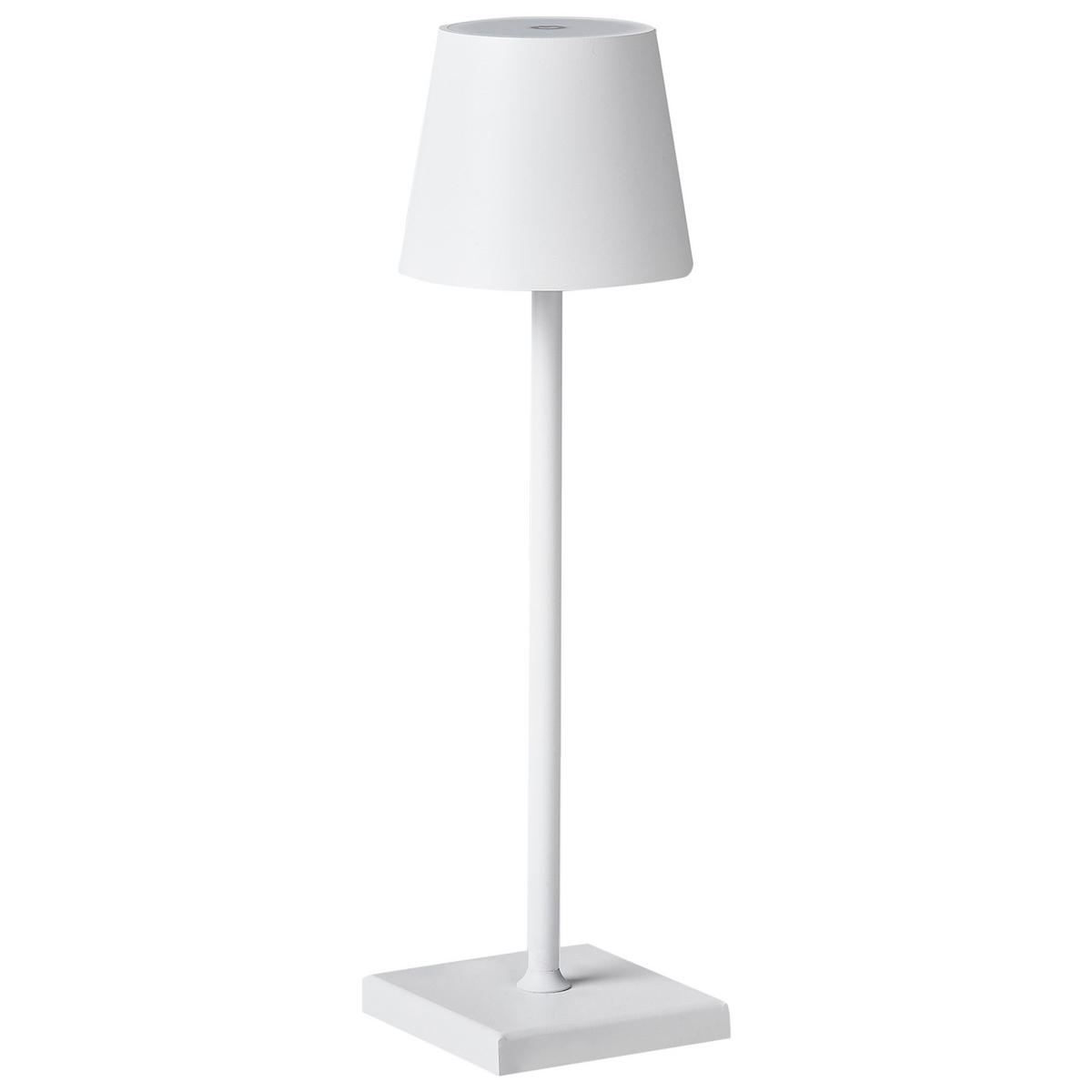 LED-TISCHLEUCHTE Weiß Baceiro - Weiß, Metall (10/10/38cm) - Beliani