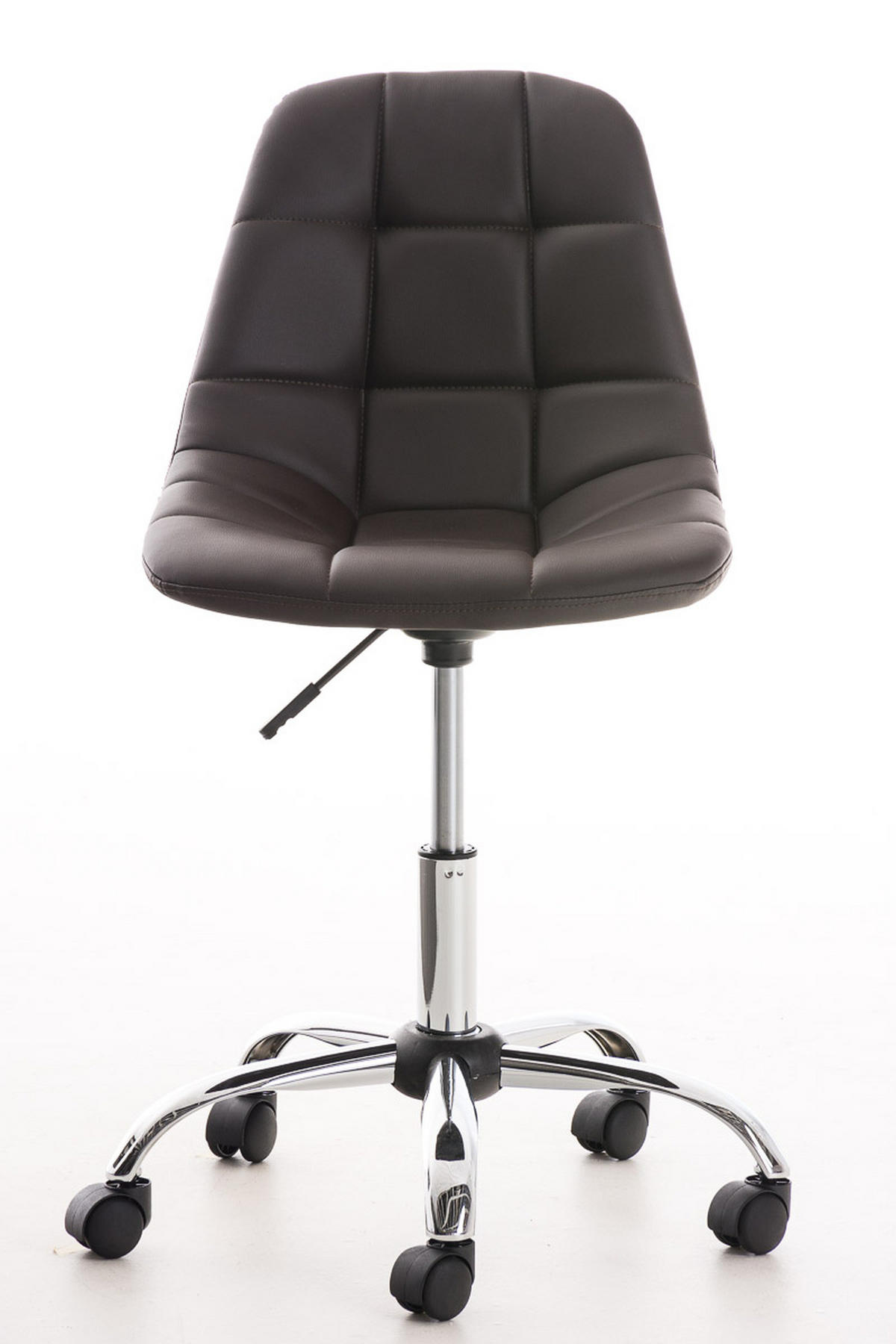 BÜROSTUHL Emily, Kunstleder Braun - Braun, Textil/Metall (55/91/55cm) - TPFLiving