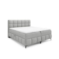 BOXBETT Sophie In Aragon - Hellgrau, Holzwerkstoff/Textil (160/200cm) - Fun Möbel