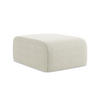 POUF Bouclé Stoff Beige - Sandfarben/Schwarz, Holzwerkstoff/Kunststoff (72/42/94cm) - Makamii