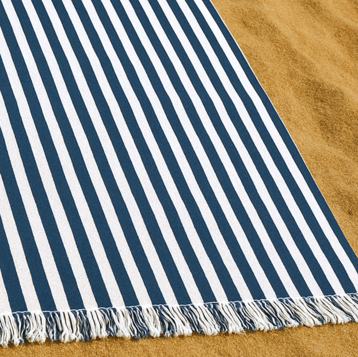STRANDTUCH. Bio-Baumwolle. 100x180 cm - Weiß, Textil (100/180cm) - SOWL