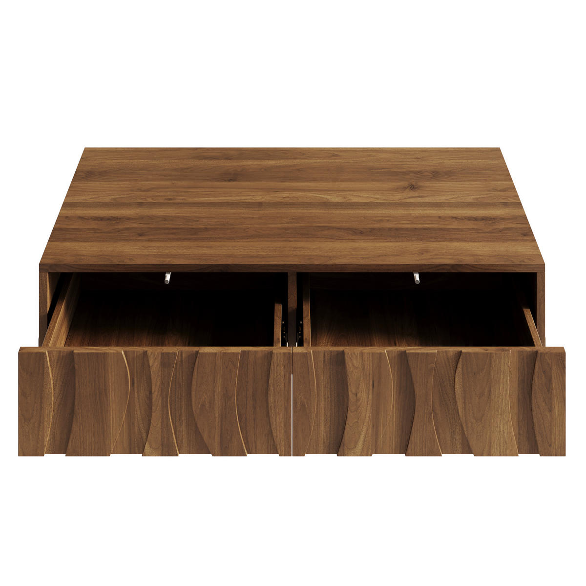 COUCHTISCH 105/55/41 cm Natural mit 2 Schubladen aus MDF und Spanplatte - Naturfarben, Holzwerkstoff (105/55/41cm) - OKWISH