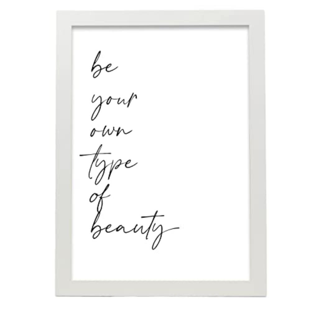 POSTER Inspirierende Kunst – Beauty A3 Weißer Rahmen - Weiß, Papier (29.7/5/42cm) - Nacnic