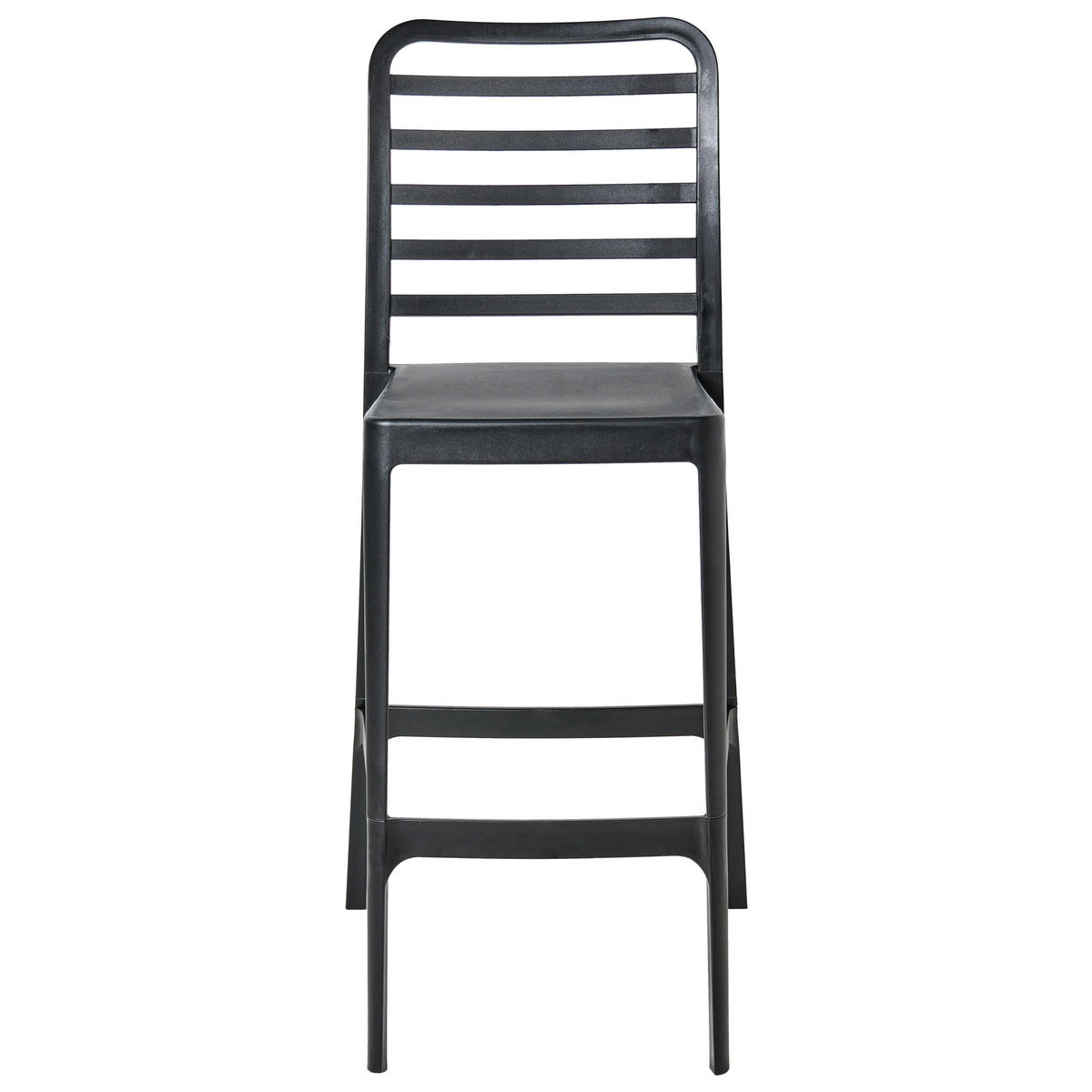 BARSTÜHLEN 2er-Set Schwarz Seceda - Schwarz, Kunststoff (41/116/59cm) - Beliani