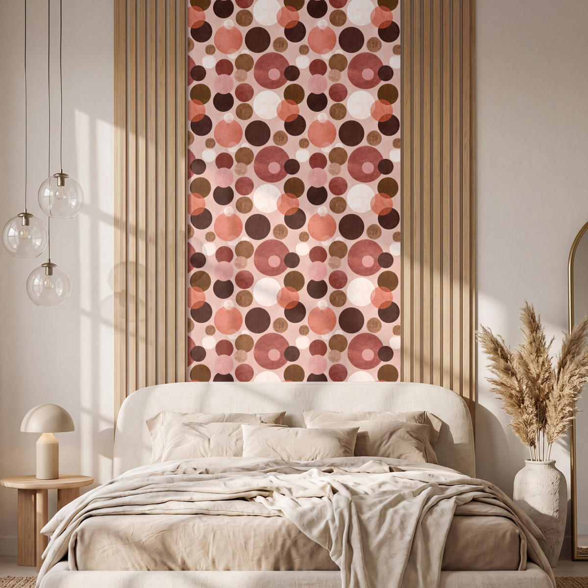 TAPETE - Kreise - Modern - Farbenfroh - 100x260 cm - Multicolor, Papier (100/260cm) - OnlyWow