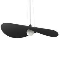 HÄNGELEUCHTE Piuma D90 - Schwarz, Metall (90/90/120cm) - Lumicom