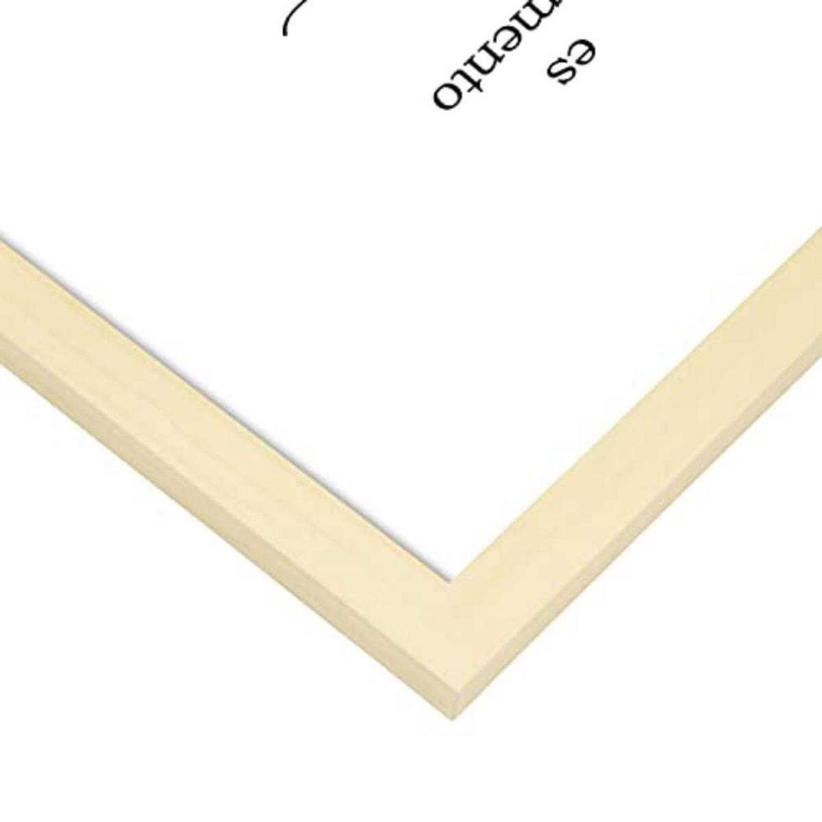 POSTER Set mit 4 Gin TypografieStil A4 Rahmen aus hellem Holz - Beige, Papier (29.7/3cm) - Nacnic