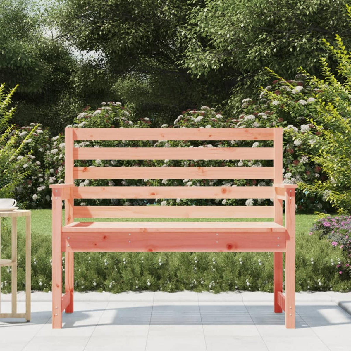GARTENBANK 109x48x91,5 cm Massivholz Douglasie - Braun, Holz (109/91.5/48cm) - furnicato