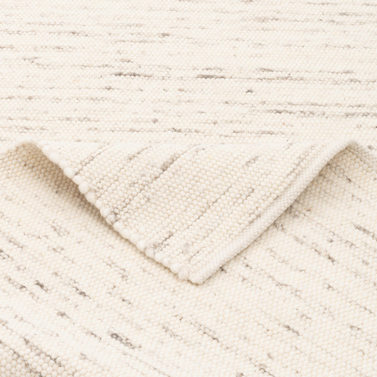NATUR TEPPICH WOLLE ALASKA MELIERT - Grau, Textil (60/90cm) - Pergamon