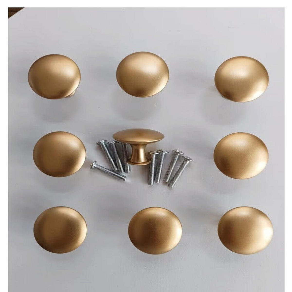 SCHRANKKNOPF Gold 20er-Set 30 mm - Goldfarben, Metall (3/2.1/3cm)
