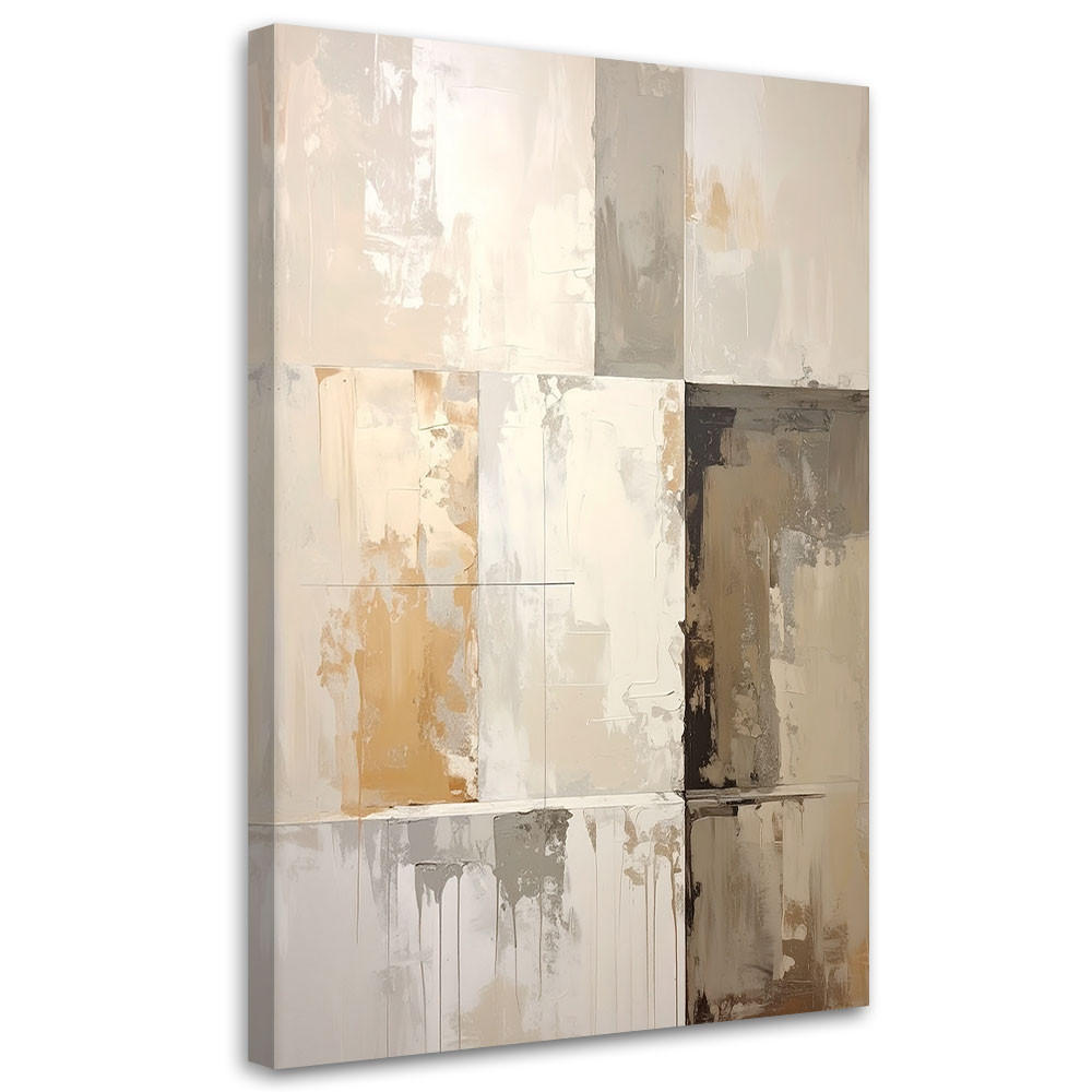LEINWANDBILD, Moderne Beige Abstrakt - Beige, Textil (80/120cm) - Feeby