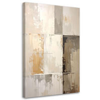 LEINWANDBILD, Moderne Beige Abstrakt - Beige, Textil (20/30cm) - Feeby