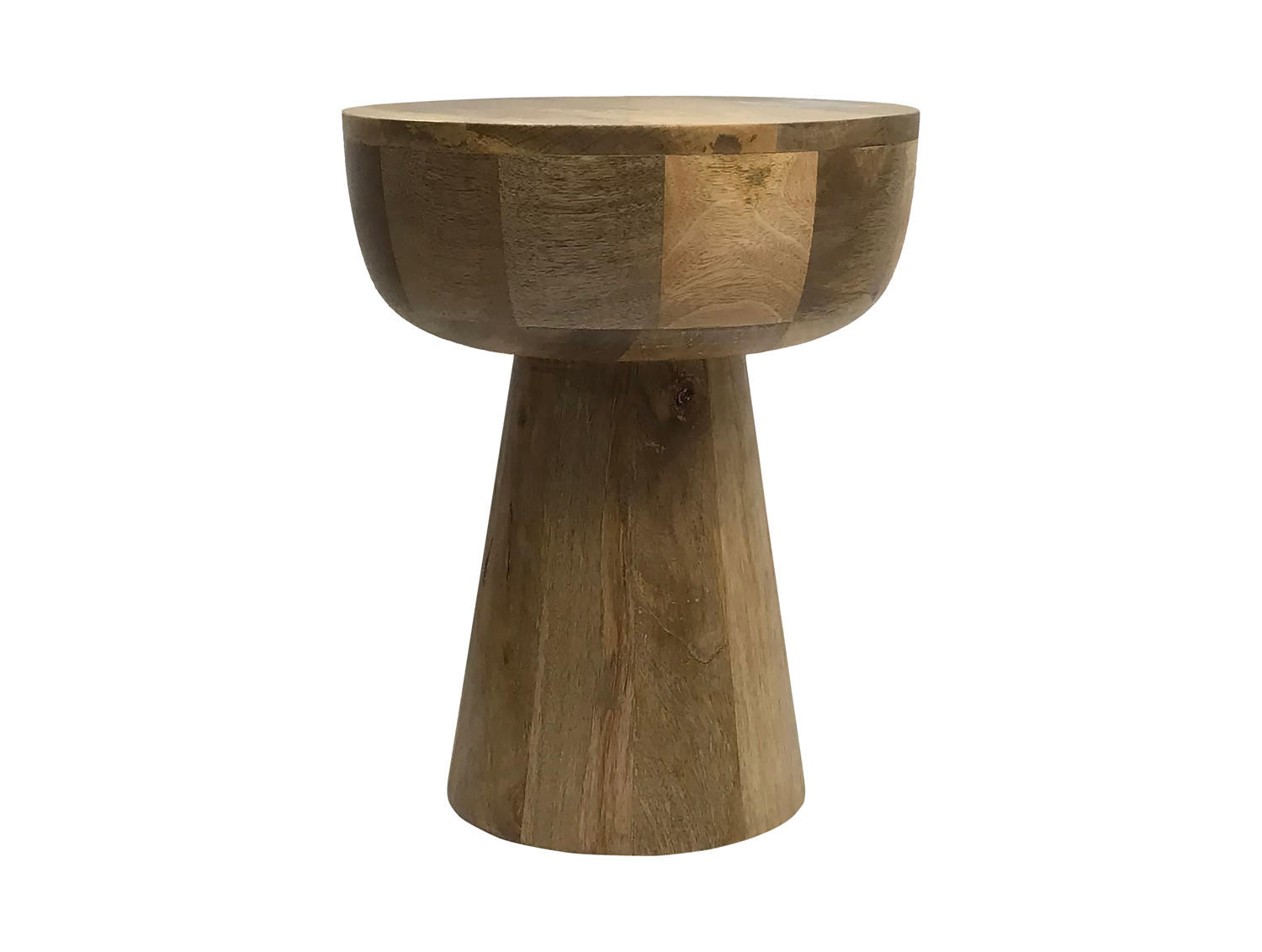 HOCKER Imaculo Orange Ø35/44 cm - Beige, Holz (35/44/35cm) - Leitmotiv