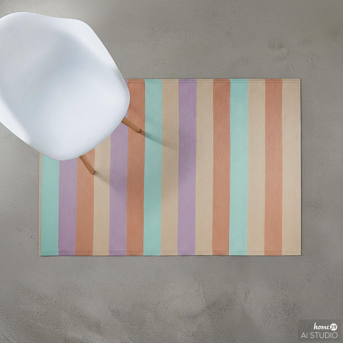 OUTDOORTEPPICH Colour Clash Streifen 150x90 cm - Multicolor, Kunststoff (150/90cm) - Butlers