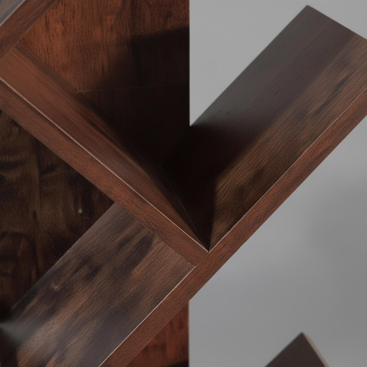 REGÁL - hnědá, kompozitní dřevo (38/113/20cm) - Relaxdays