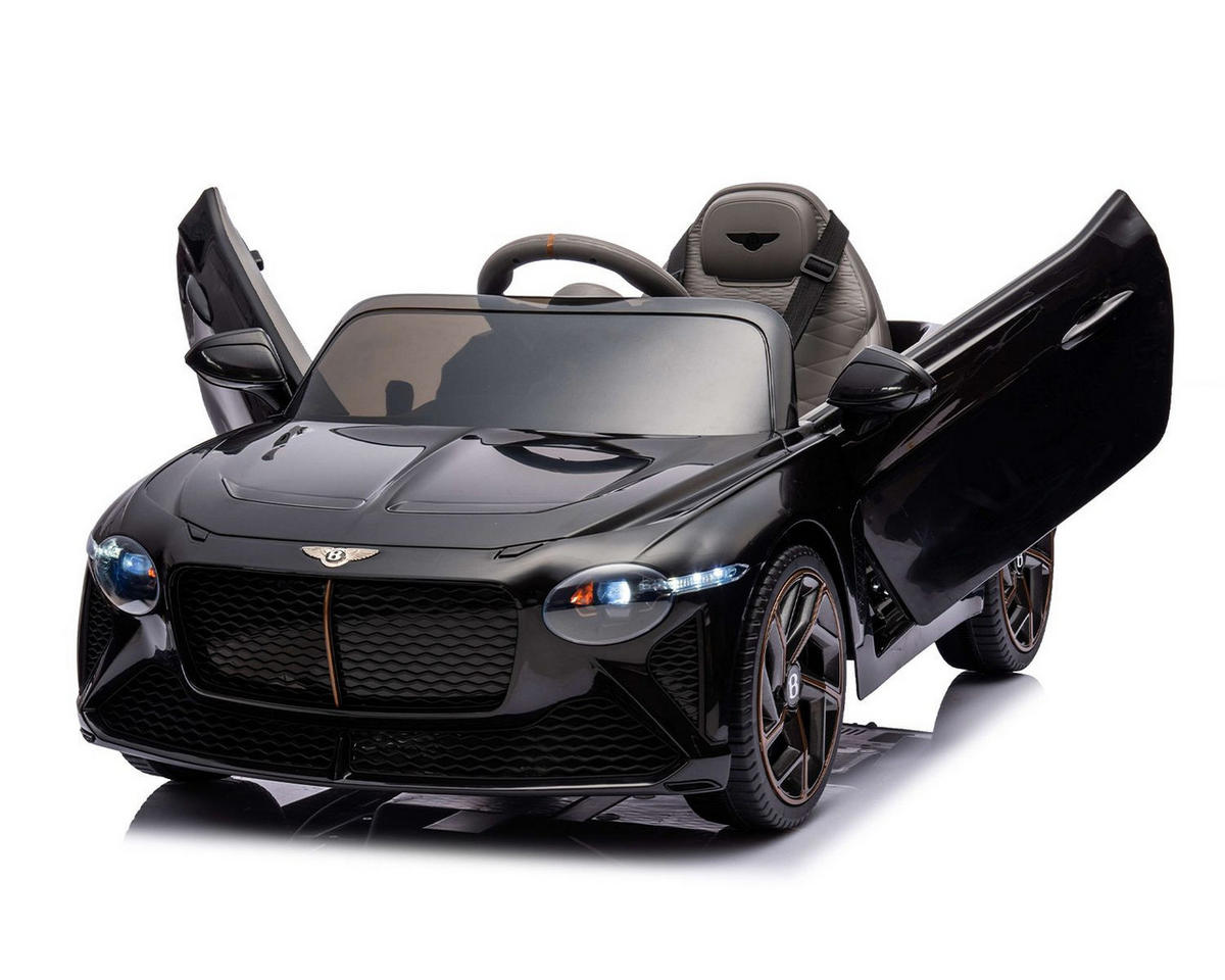 ELEKTROAUTO Bently schwarz Bacalar EVA-Reifen Gurt, MP3, USB, 2 Motoren - Schwarz, Kunststoff (108/65/45cm) - Kikka boo