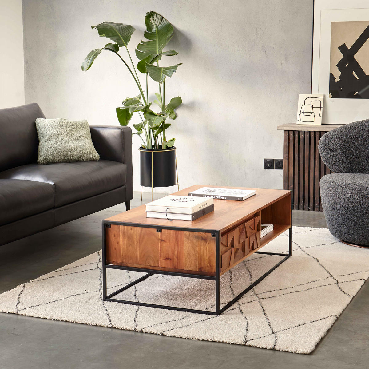 TEPPICH, 160 x 230 cm, Weiß - Weiß, Textil (230/160cm) - Oviala