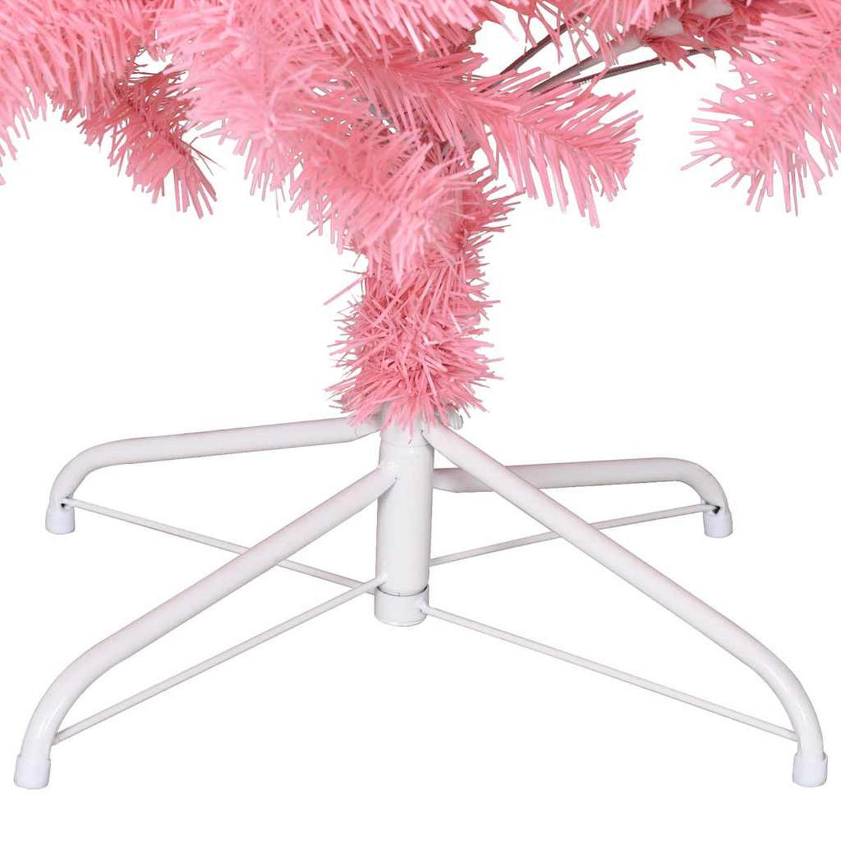 WEIHNACHTSBAUM Künstlicher Mit Ständer Rosa 210 Cm Pvc - Rosa, Kunststoff (210cm) - vidaXL
