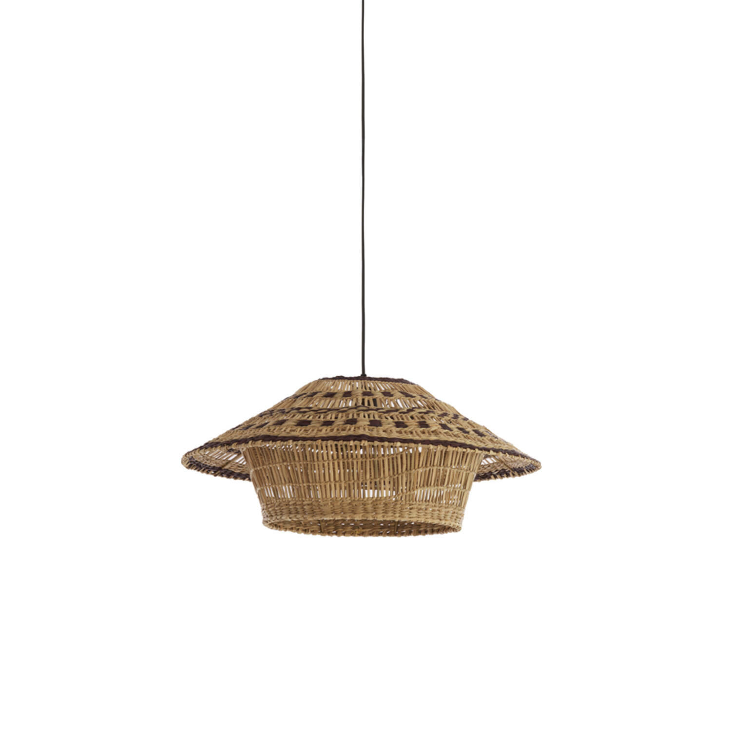 HÄNGELAMPE - Braun - 64/64/26 cm - Braun, Naturmaterialien (64/64/26cm) - Light & Living