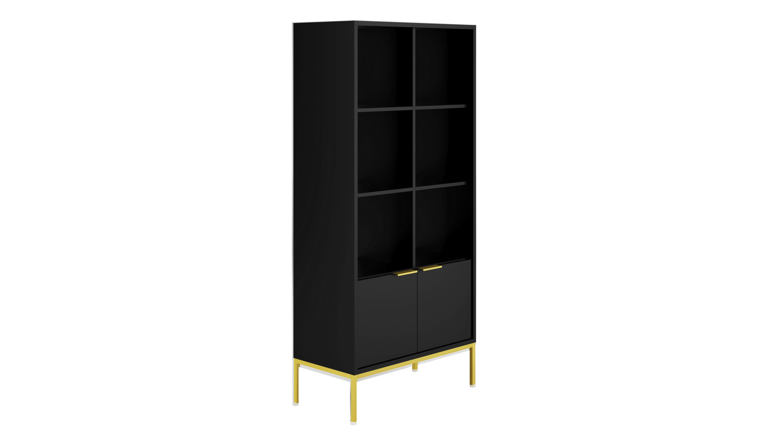 BÜCHERREGAL Austin 40/171,3/80 cm - Schwarz, Holzwerkstoff (40/171/80cm) - Kocot Kids