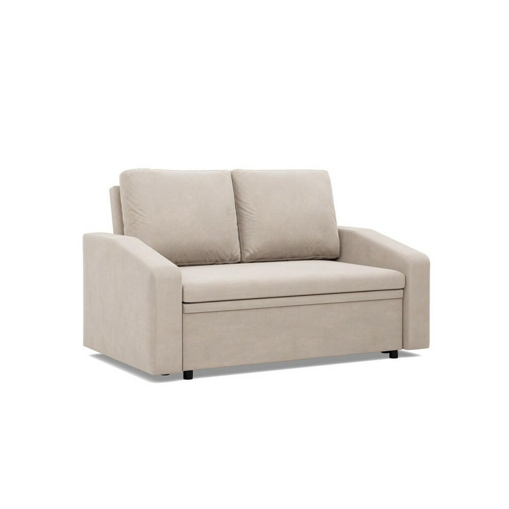 SOFA Neo mit abgeschrägter Armlehnen beige - Beige, Textil (148/90/87cm) - SIMKAM Furniture