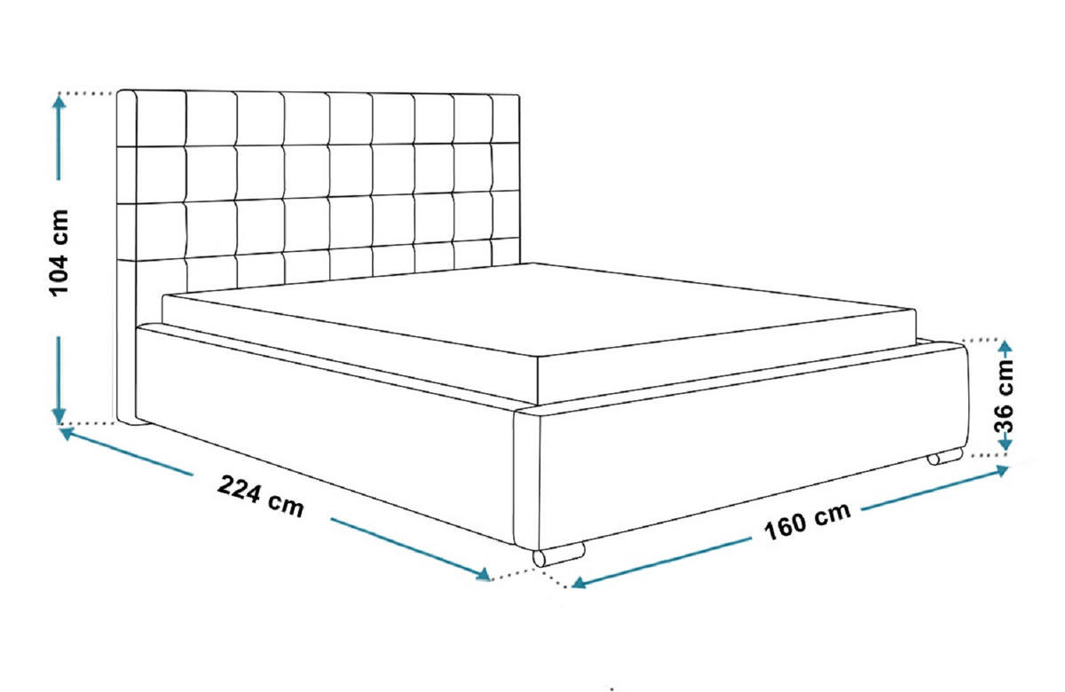 POLSTERBETT 140x200 mit Bettkasten Noris, Samtstoff, Dunkelgrau - Dunkelgrau, Holz/Textil (140/200cm) - Emporius