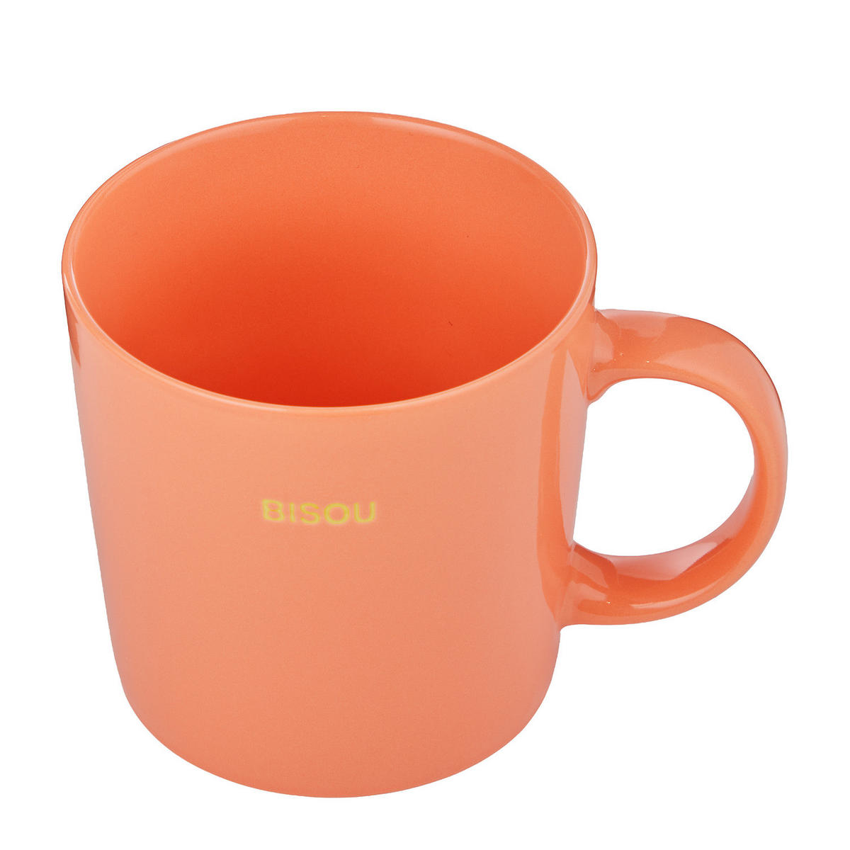 TASSE (6er-Set) Good Vibes Bisou - Orange, Keramik (0.4L) - Butlers
