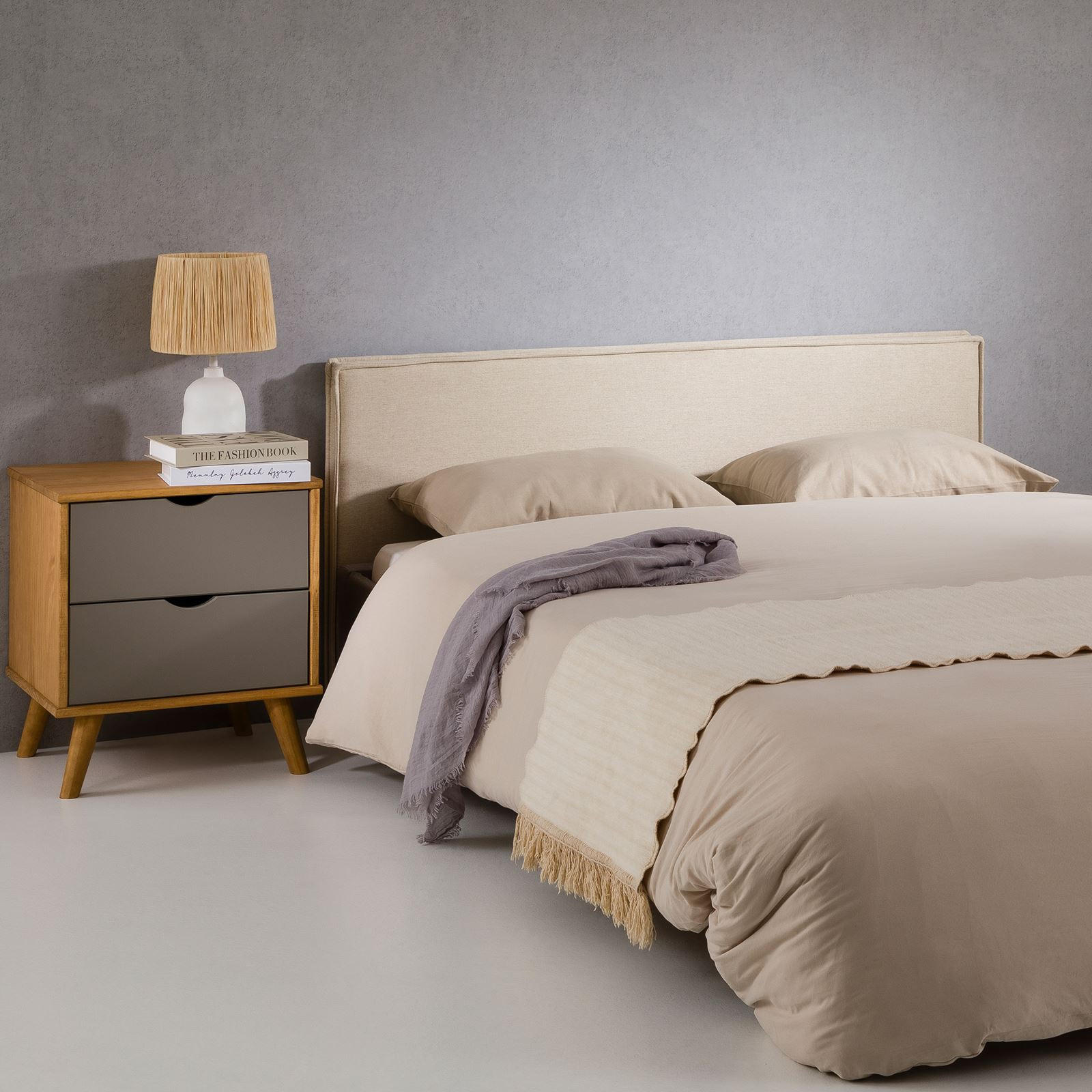 Idimex Kopfteil Beige 121x69x6 cm