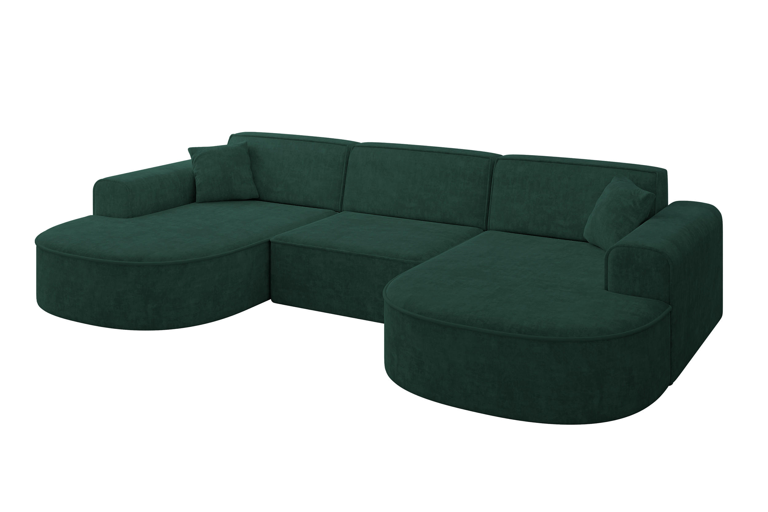 ALTDECOR SEDACÍ SOUPRAVA MARI-U1 – 303 x 171 x 79 cm, zelený velur