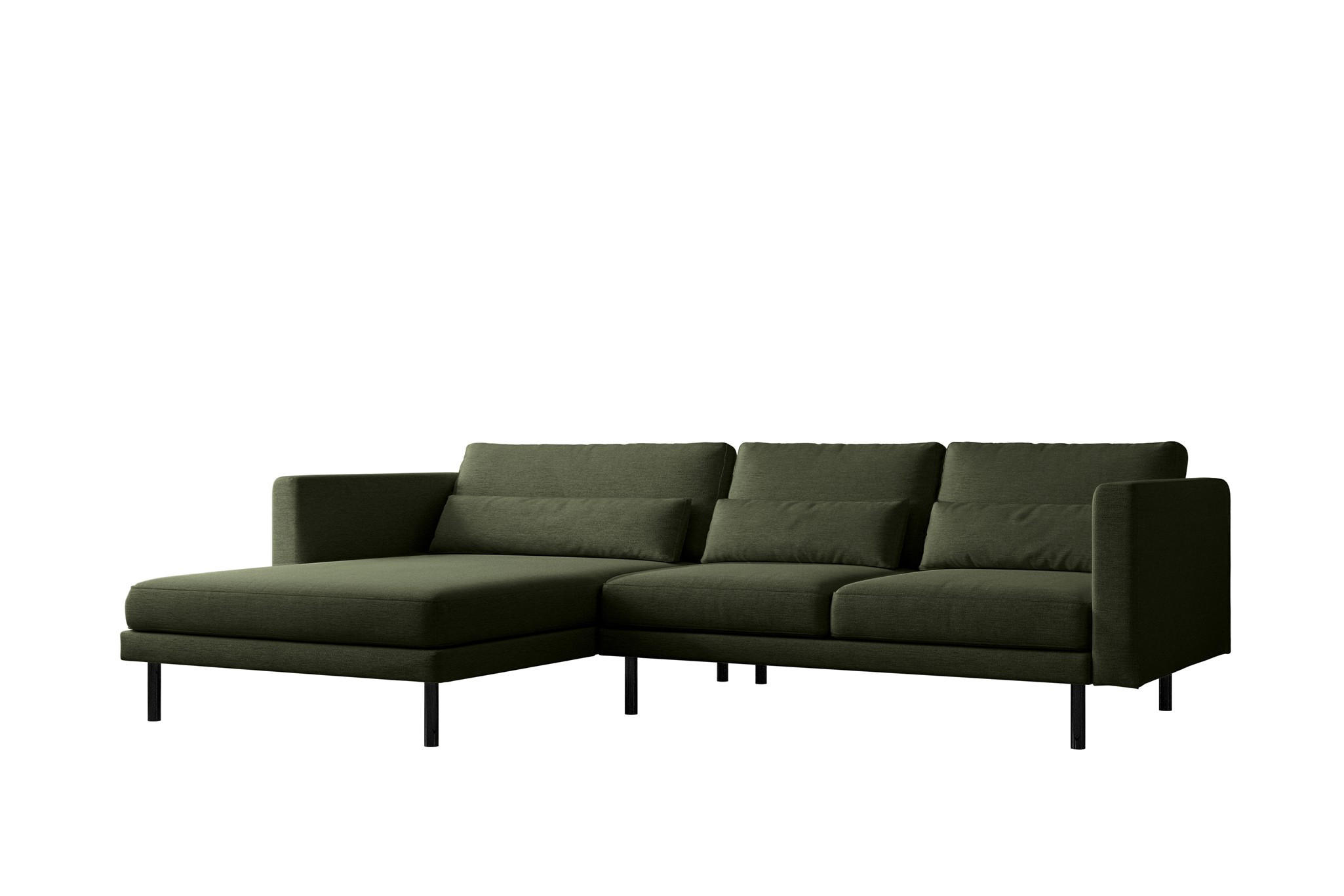 ECKSOFA Agada In Verita - Grün, Holzwerkstoff/Textil (281/174cm) - Fun Möbel