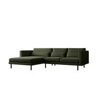 ECKSOFA Agada In Verita - Grün, Holzwerkstoff/Textil (281/174cm) - Fun Möbel