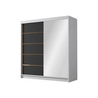 SCHIEBETÜRENSCHRANK Bali III - Goldfarben/Multicolor, Holzwerkstoff/Metall (180/215/58cm) - MIRJAN24